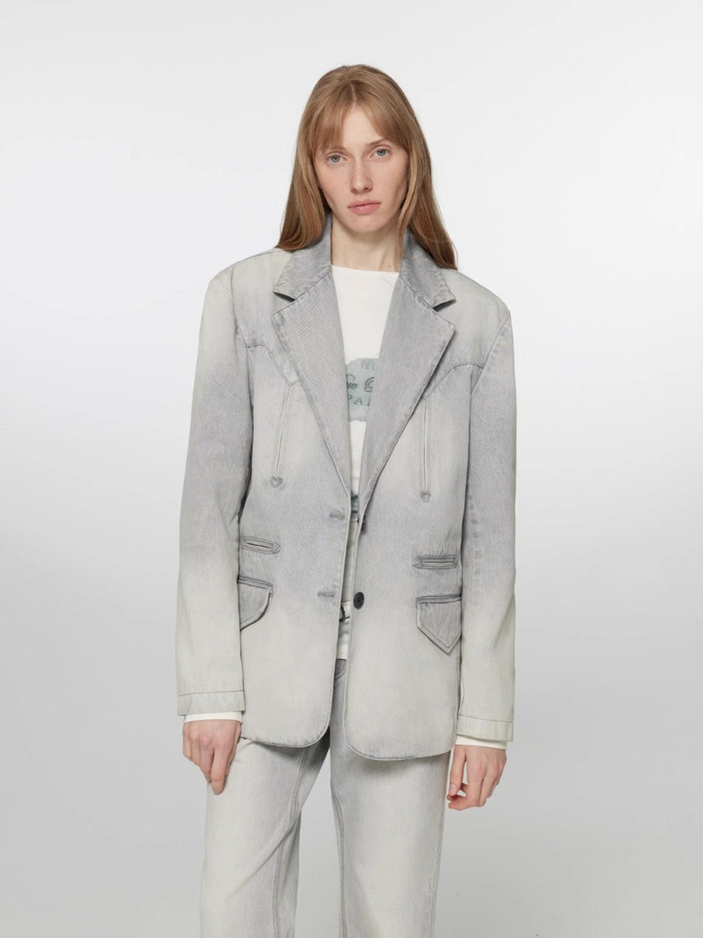 Deconstructed Denim Jacket - Sculptural Tailoring. - BLCIamSurrealArtFashion