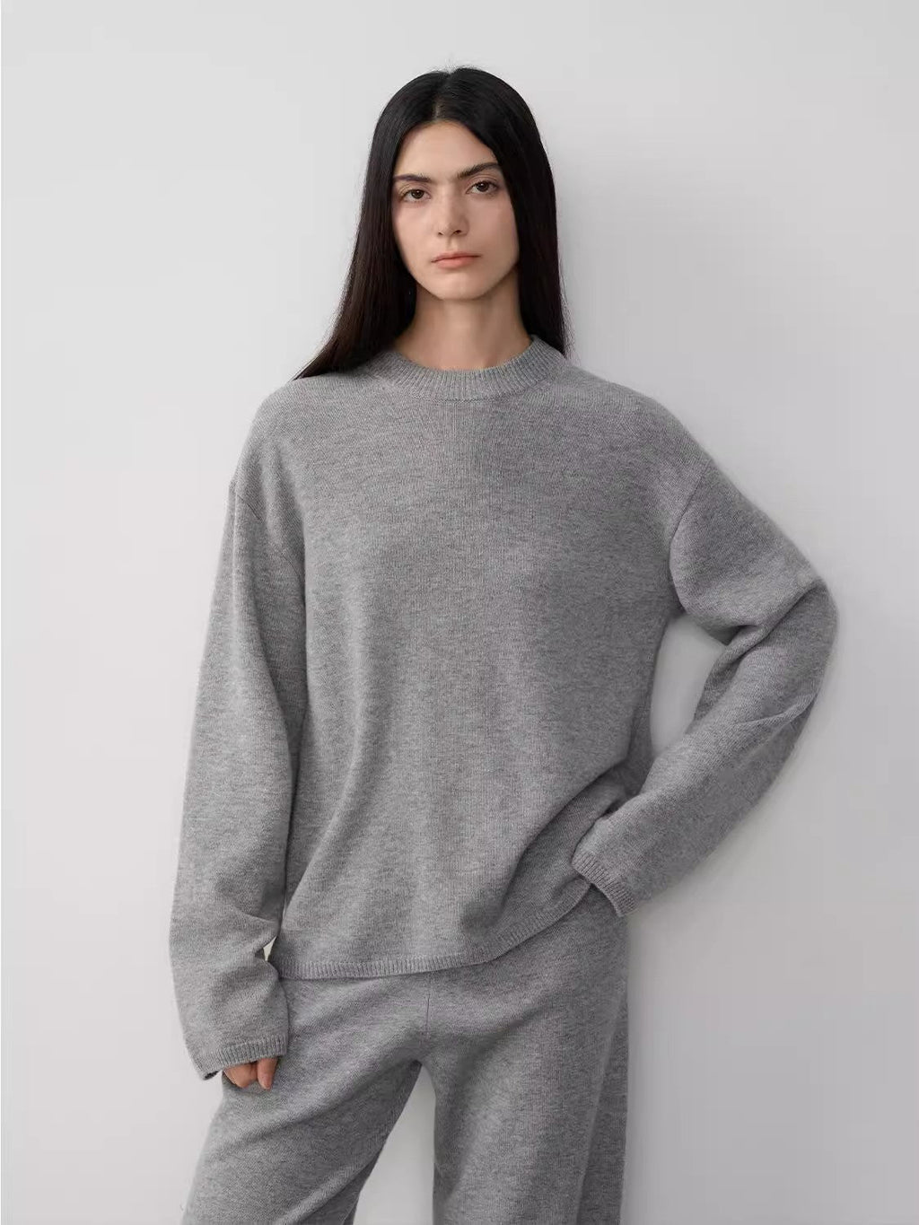 Fireladyfur Women's Merino Wool Knit Outfit Winter.