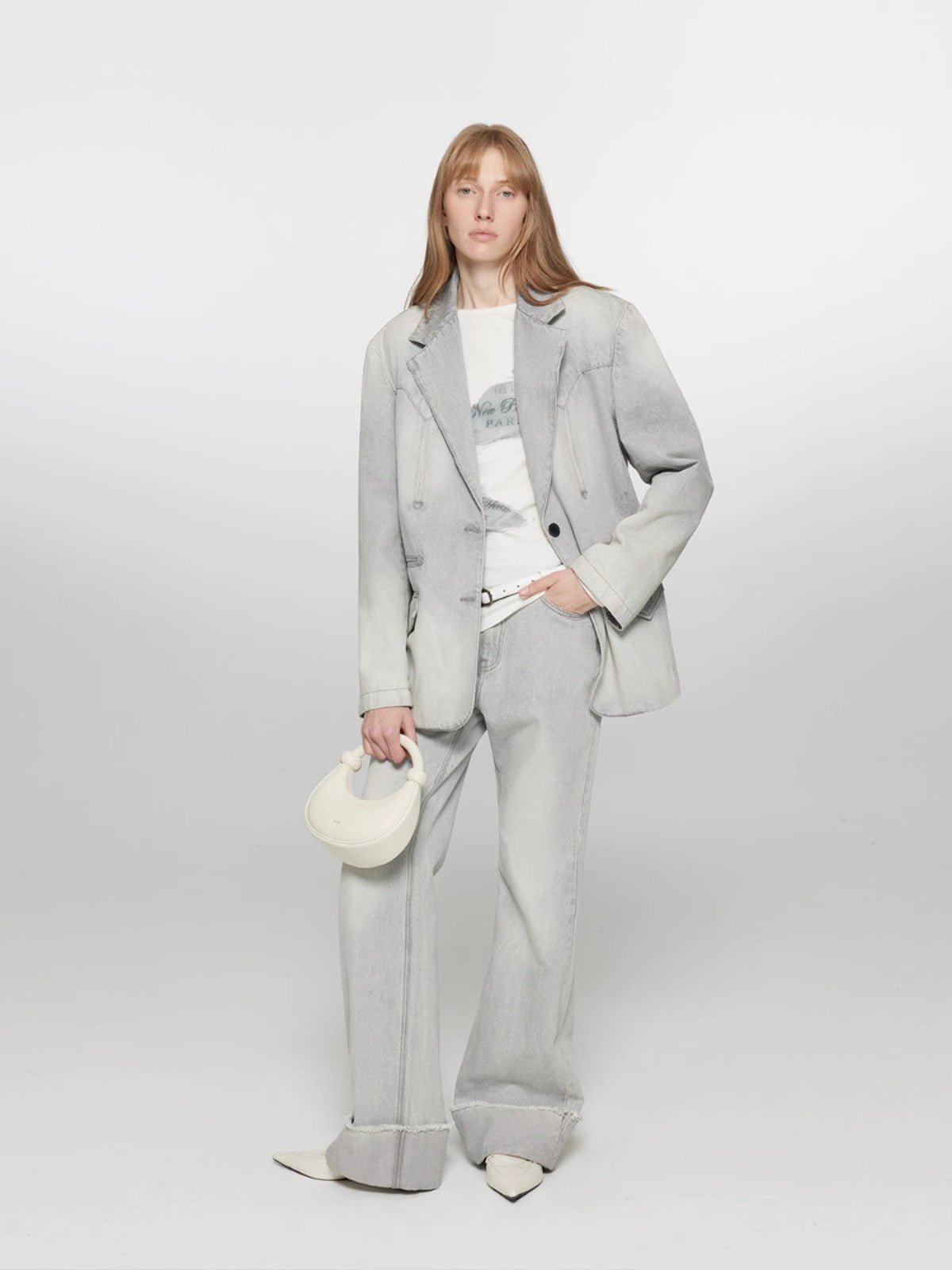 Deconstructed Denim Jacket - Sculptural Tailoring. - BLCIamSurrealArtFashion