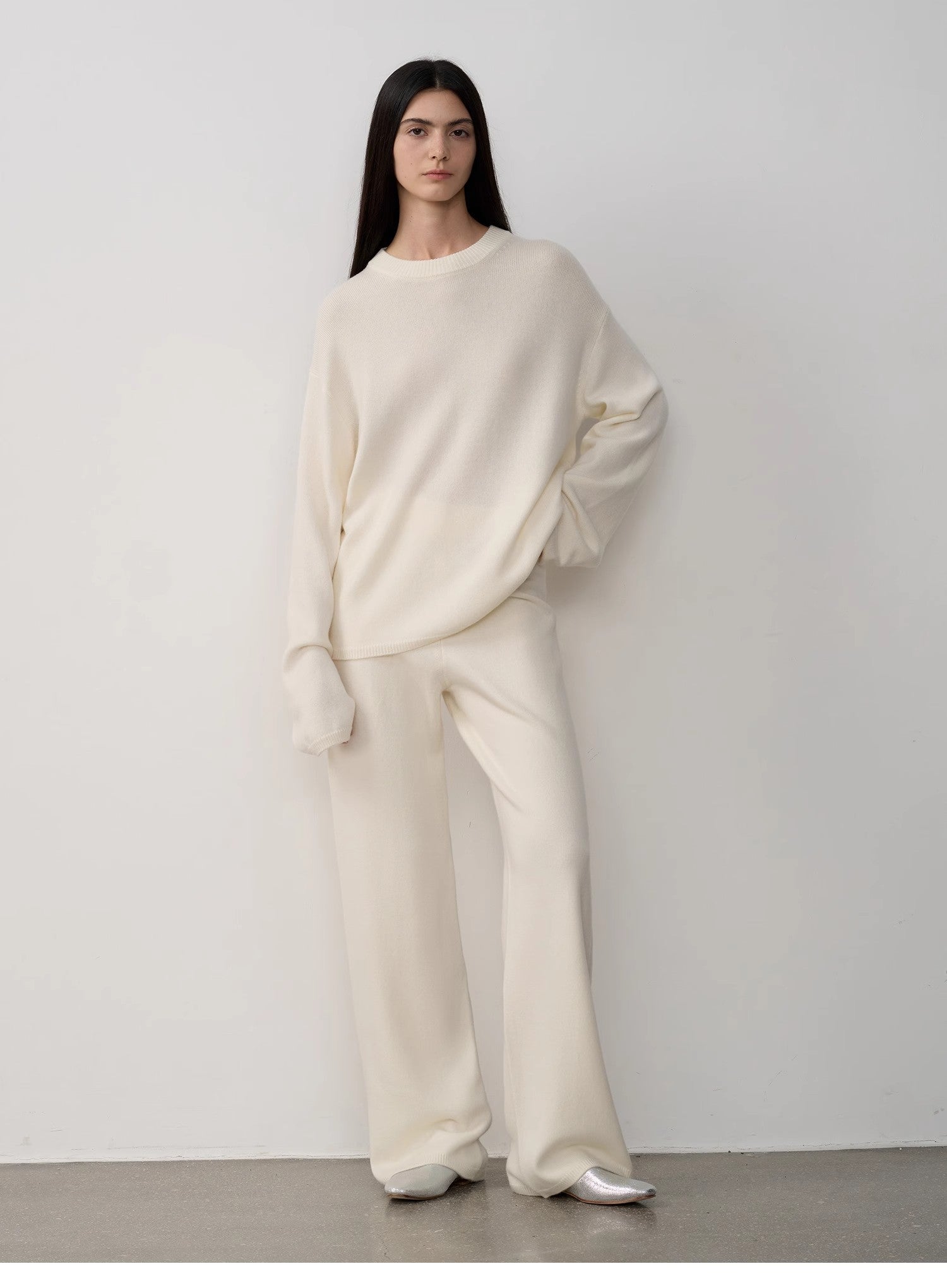 Fireladyfur Women's Merino Wool Knit Outfit Winter.