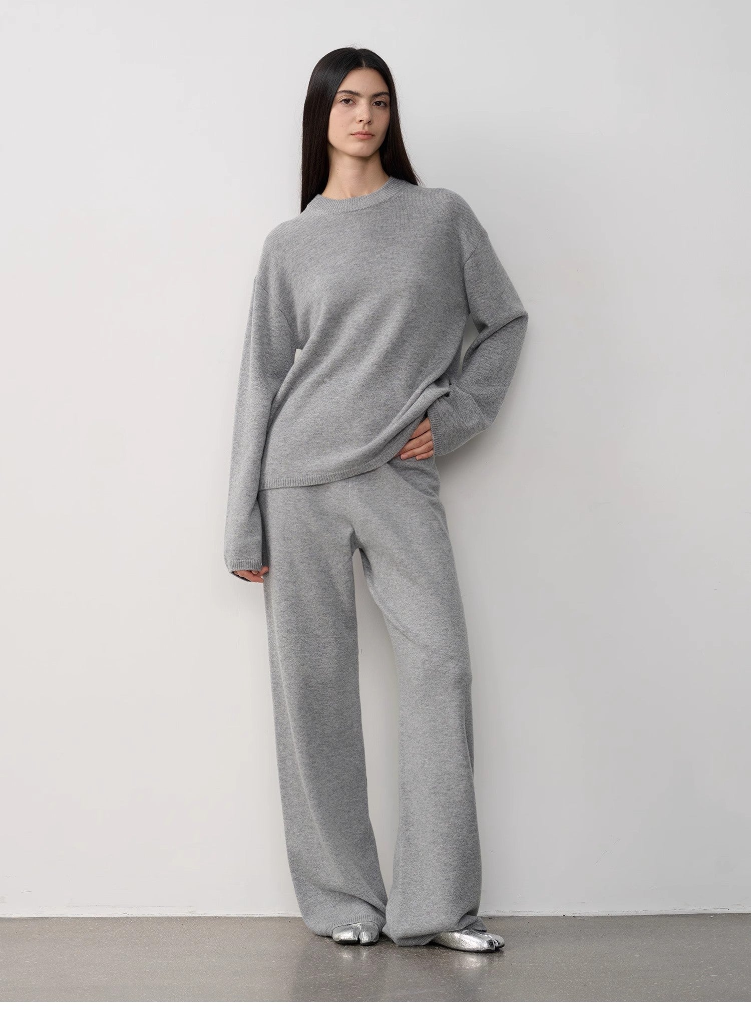 Fireladyfur Women's Merino Wool Knit Outfit Winter.