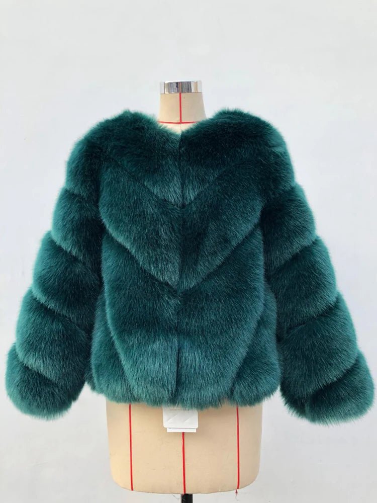 Furry Faux Fur Coat - BLCIamSurrealArtFashion