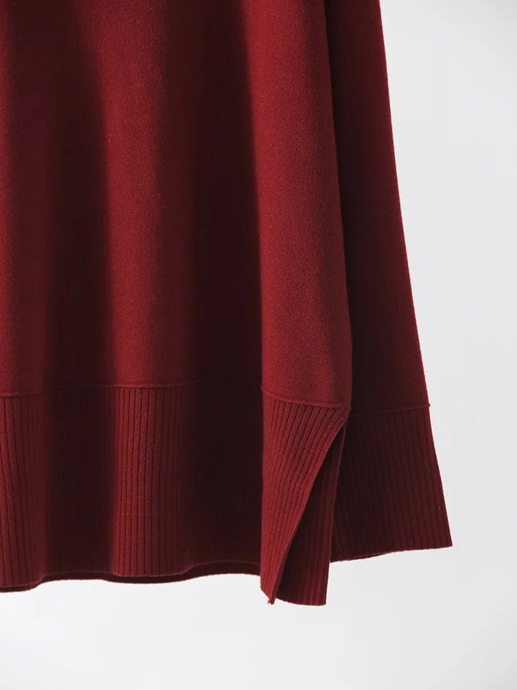 Burgundy Luxe Knit Set - BLCIamSurrealArtFashion