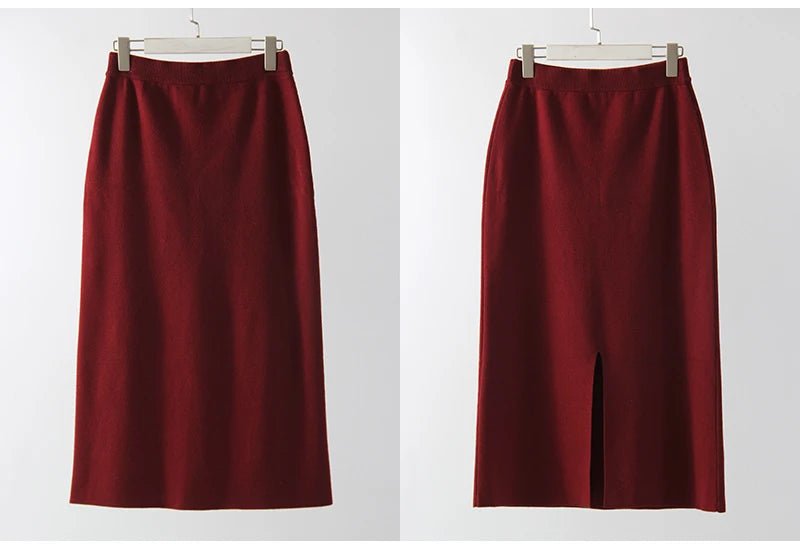 Burgundy Luxe Knit Set - BLCIamSurrealArtFashion