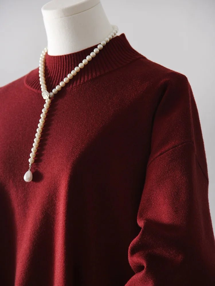 Burgundy Luxe Knit Set - BLCIamSurrealArtFashion