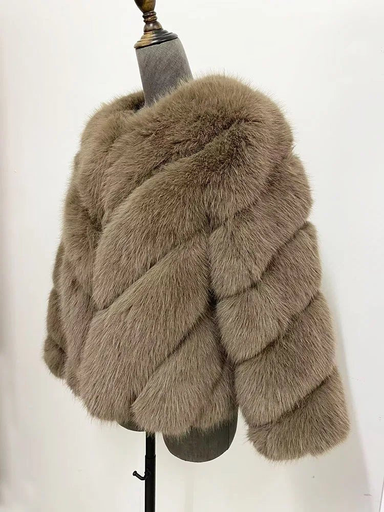 Furry Faux Fur Coat - BLCIamSurrealArtFashion