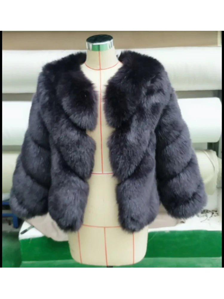 Furry Faux Fur Coat - BLCIamSurrealArtFashion