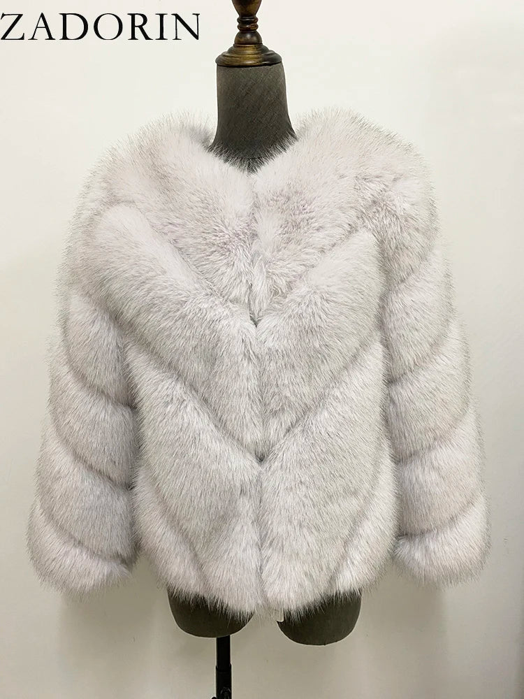 Furry Faux Fur Coat - BLCIamSurrealArtFashion