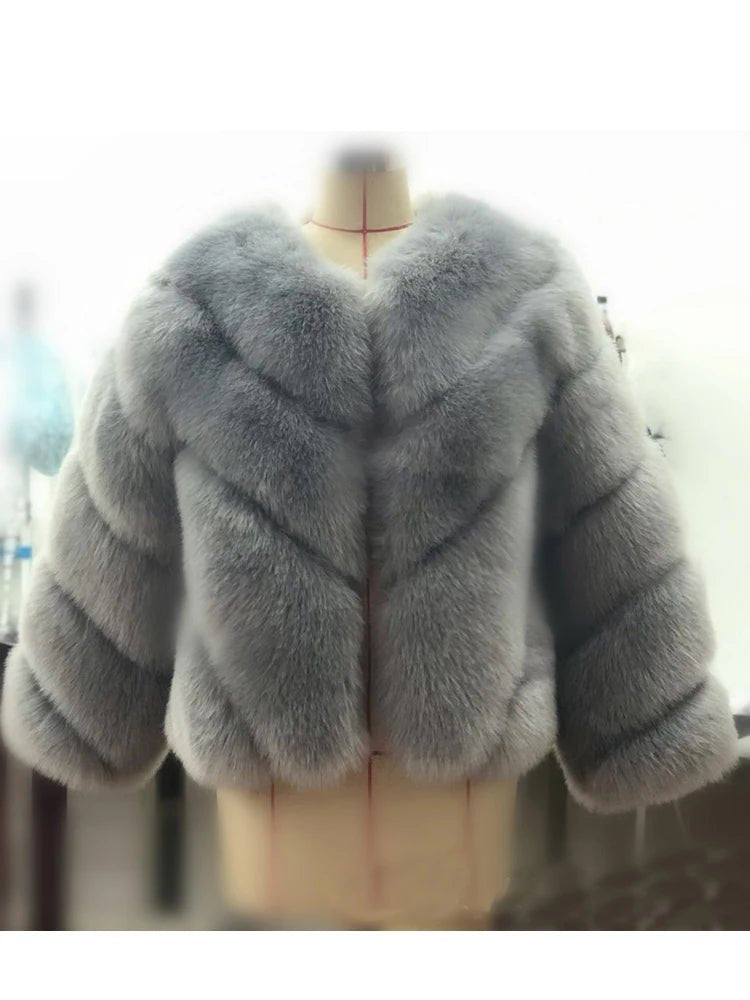 Furry Faux Fur Coat - BLCIamSurrealArtFashion