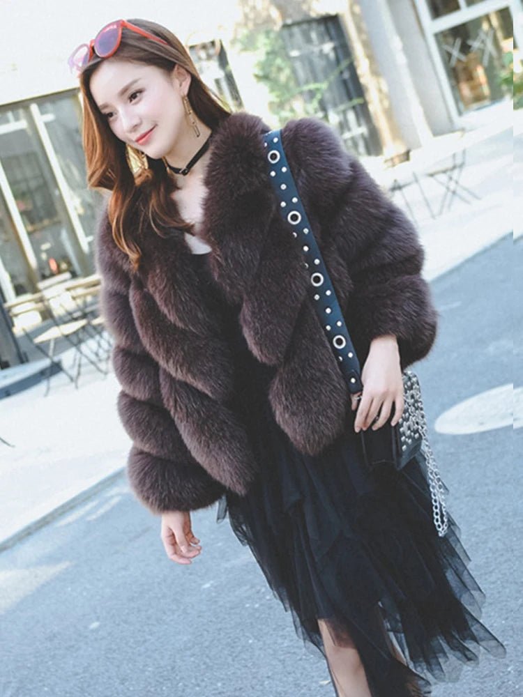 Furry Faux Fur Coat - BLCIamSurrealArtFashion