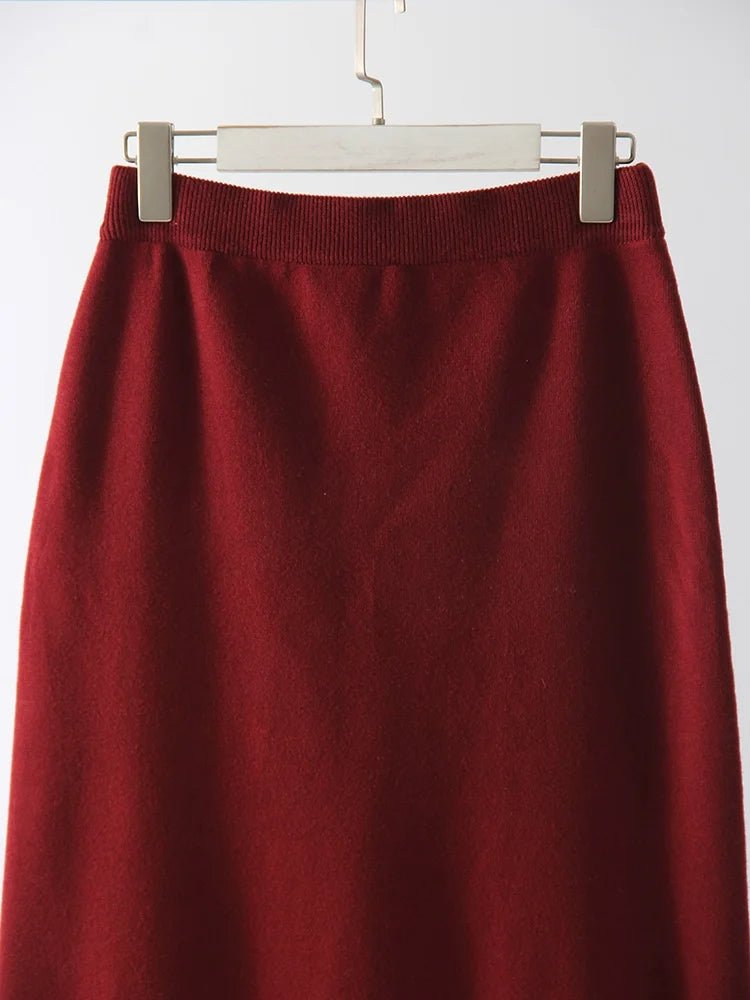 Burgundy Luxe Knit Set - BLCIamSurrealArtFashion