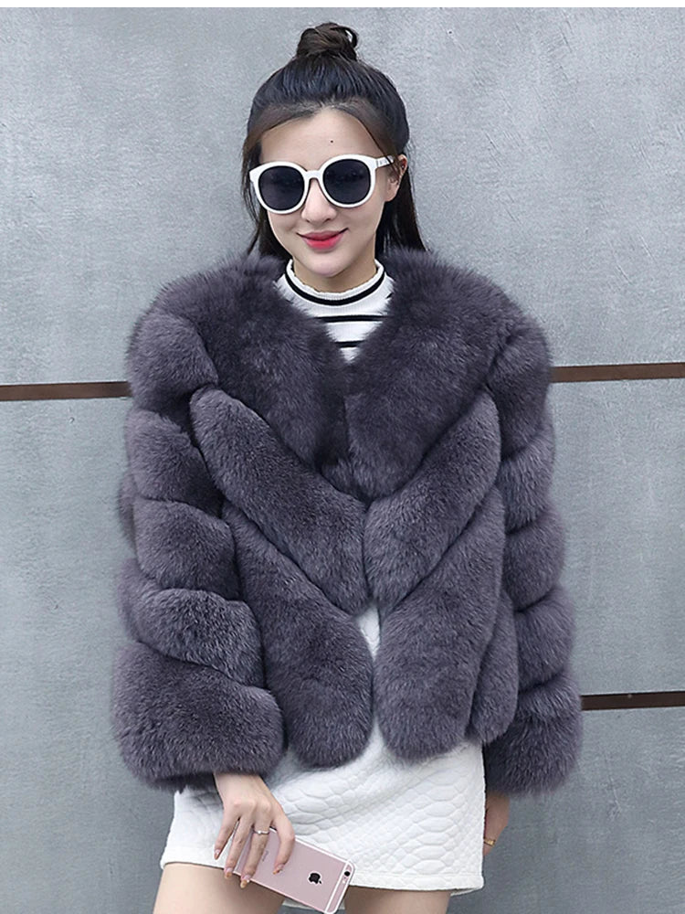 Furry Faux Fur Coat - BLCIamSurrealArtFashion