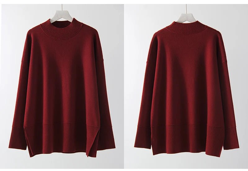 Burgundy Luxe Knit Set - BLCIamSurrealArtFashion