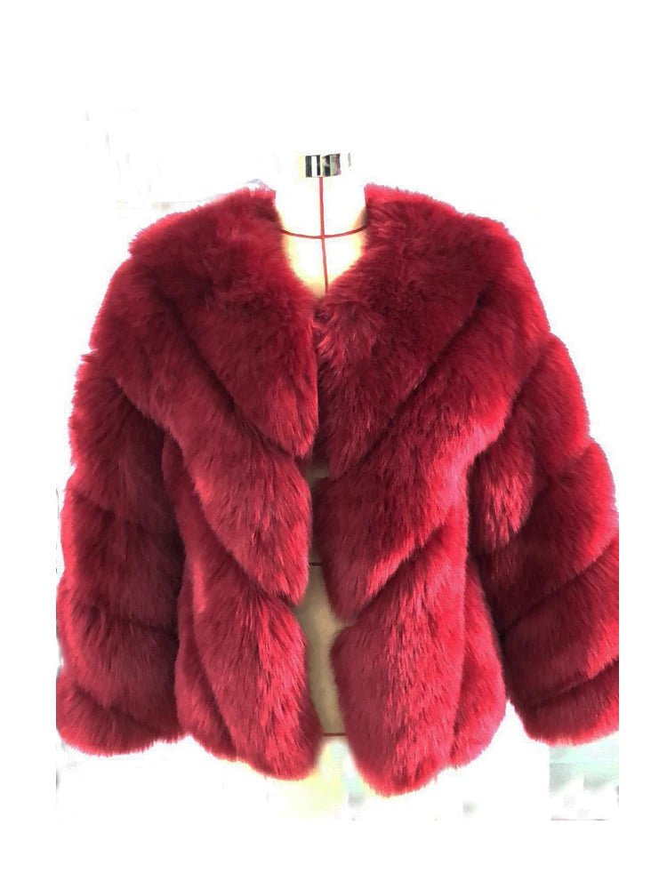 Furry Faux Fur Coat - BLCIamSurrealArtFashion