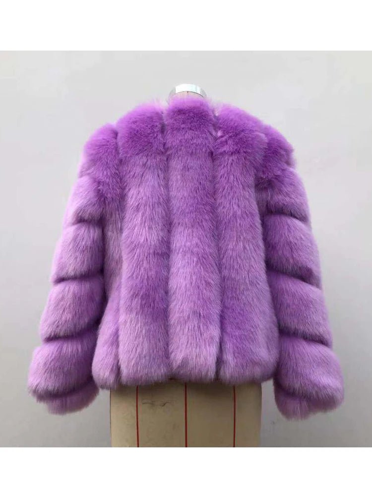 Furry Faux Fur Coat - BLCIamSurrealArtFashion