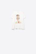 Vintage Girl Graphic Tee - Made in Italy - BLCIamSurrealArtFashion