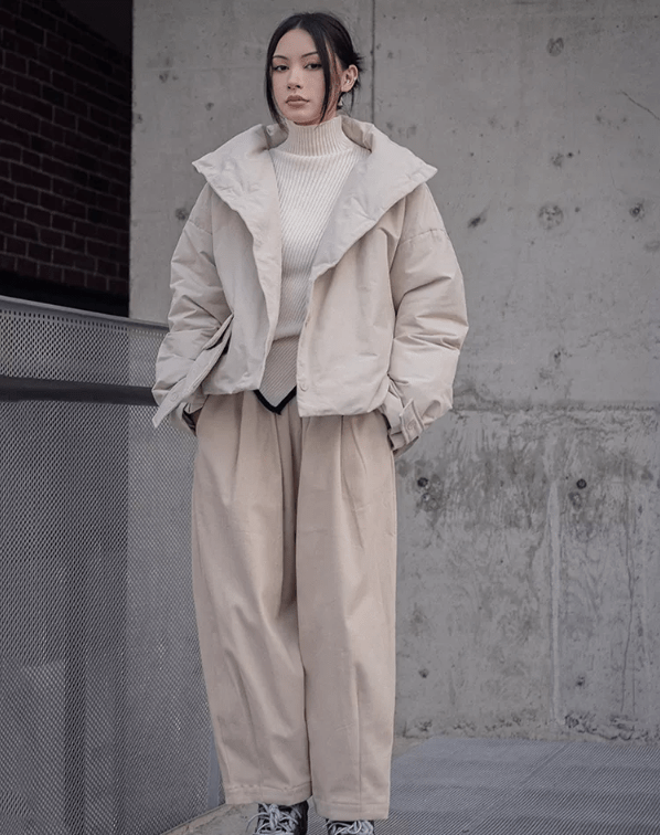 Eatan Puff Jacket - Sand. - BLCIamSurrealArtFashion