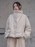Eatan Puff Jacket - Sand. - BLCIamSurrealArtFashion