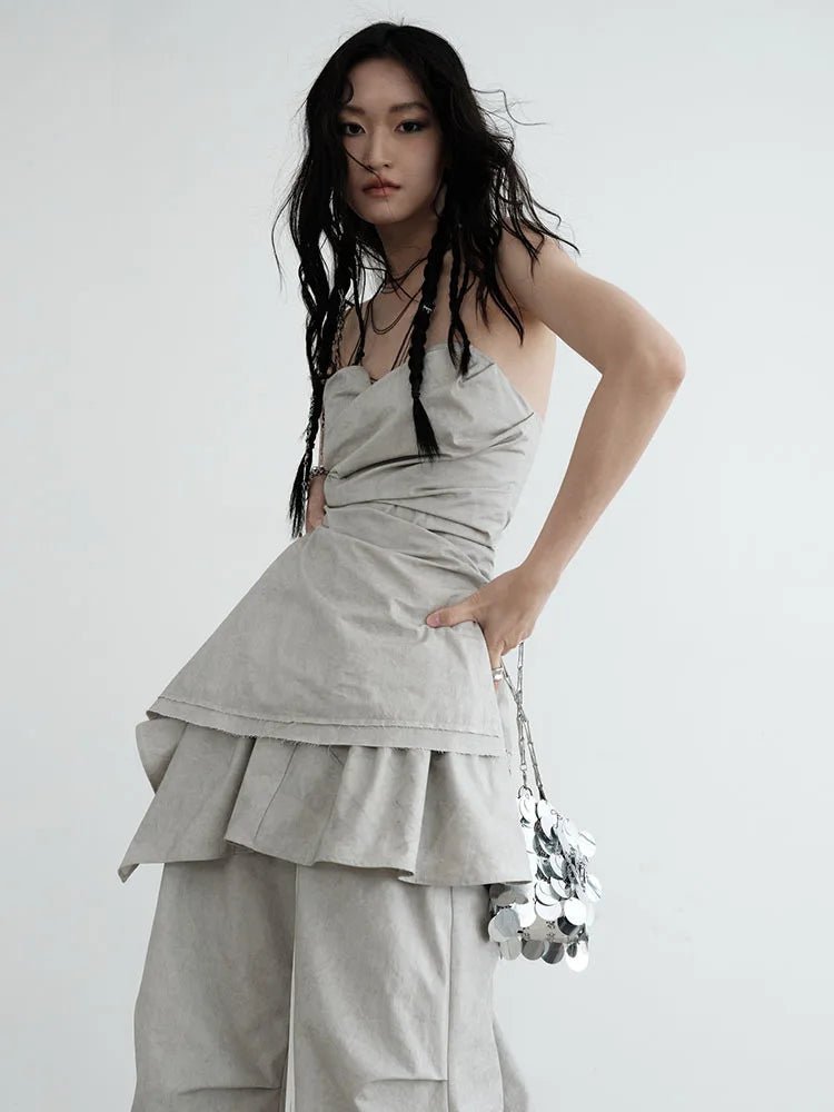 Hantuki Layered Tube Top. - BLCIamSurrealArtFashion