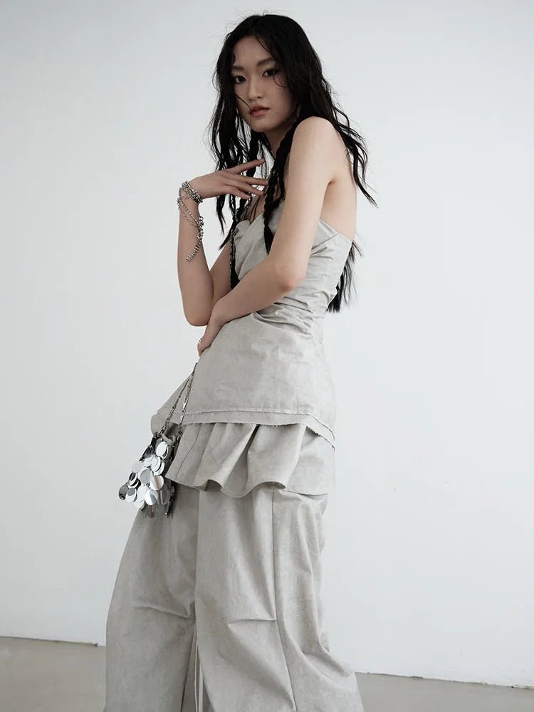 Hantuki Layered Tube Top. - BLCIamSurrealArtFashion