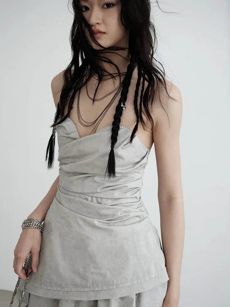 Hantuki Layered Tube Top. - BLCIamSurrealArtFashion