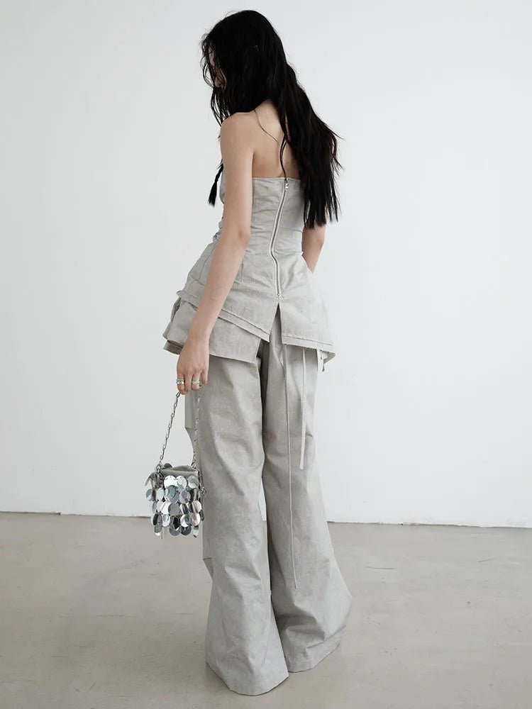 Hantuki Layered Tube Top. - BLCIamSurrealArtFashion