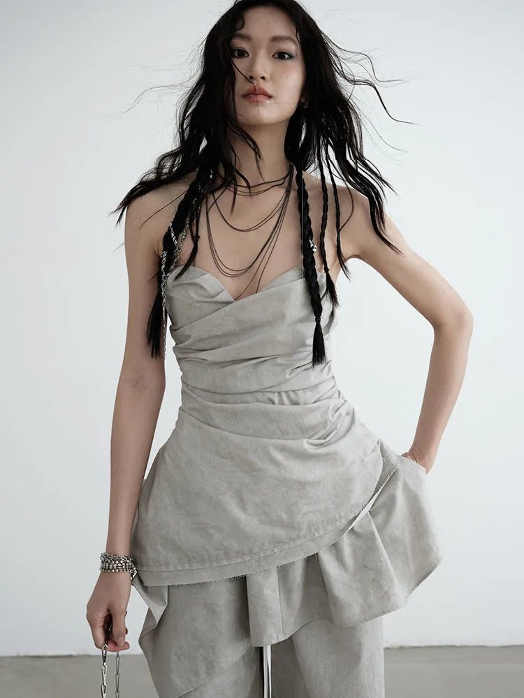 Hantuki Layered Tube Top. - BLCIamSurrealArtFashion