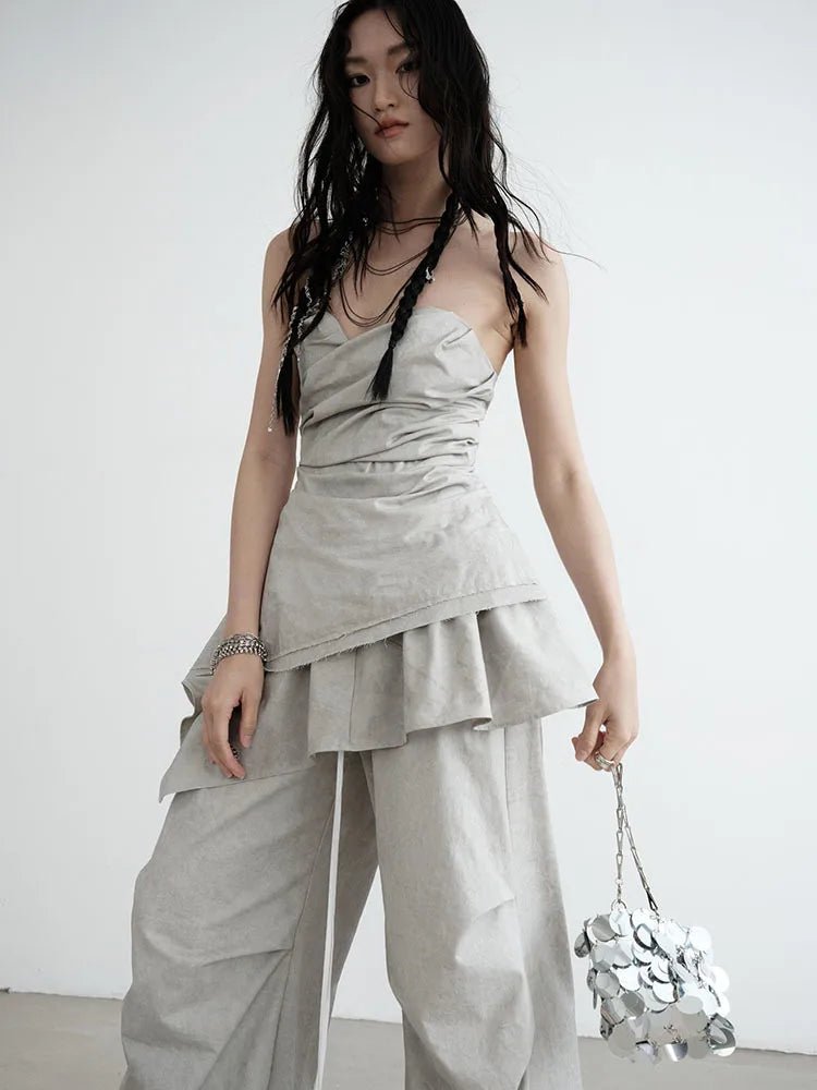 Hantuki Layered Tube Top. - BLCIamSurrealArtFashion